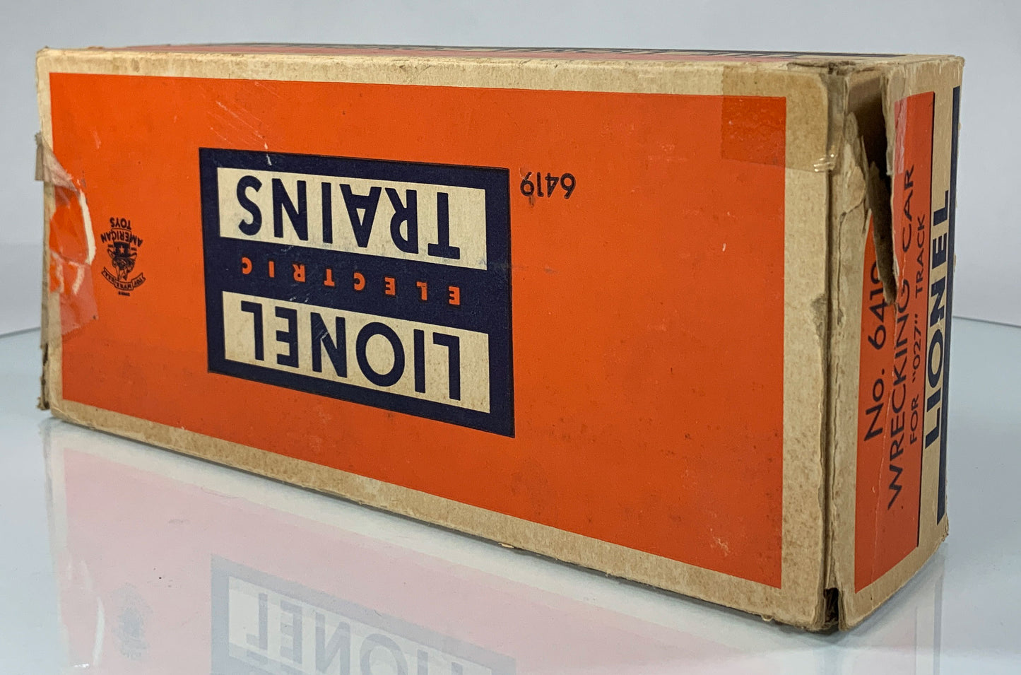 LIONEL • O GAUGE • 1952-1955 Postwar 6419 D L & W Wrecking Car Caboose • Original Box • EXCELLENT COND