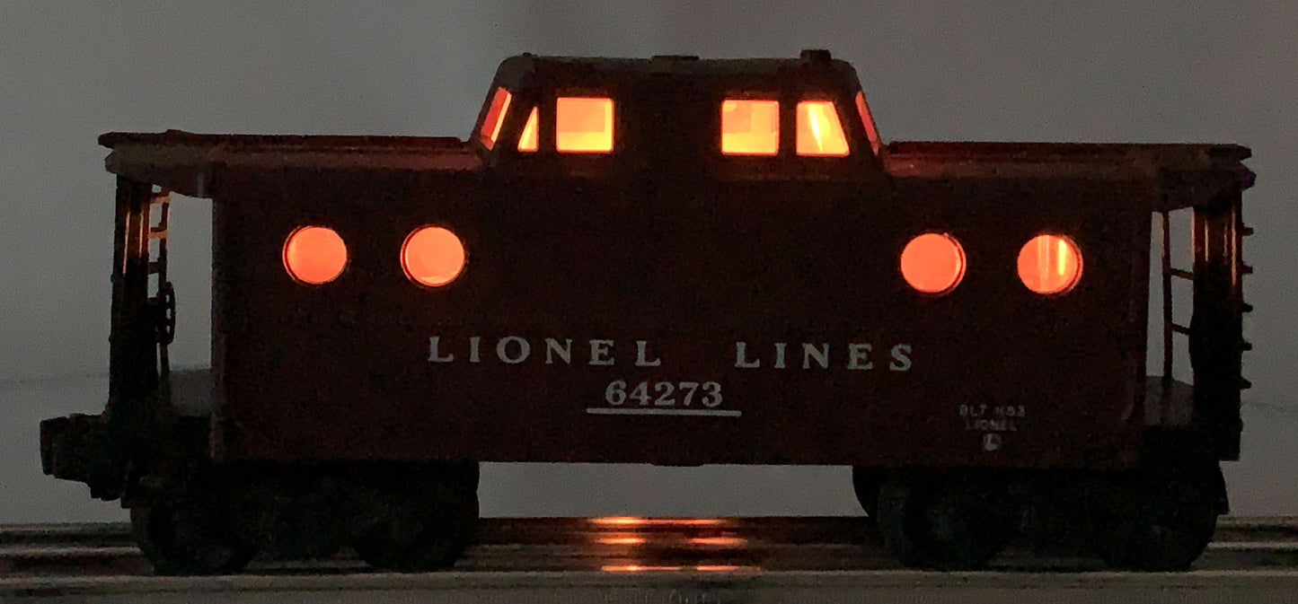 LIONEL • O GAUGE • 1956-1960 Postwar 6427-1 Illuminated Caboose • Original Box • EXCELLENT COND
