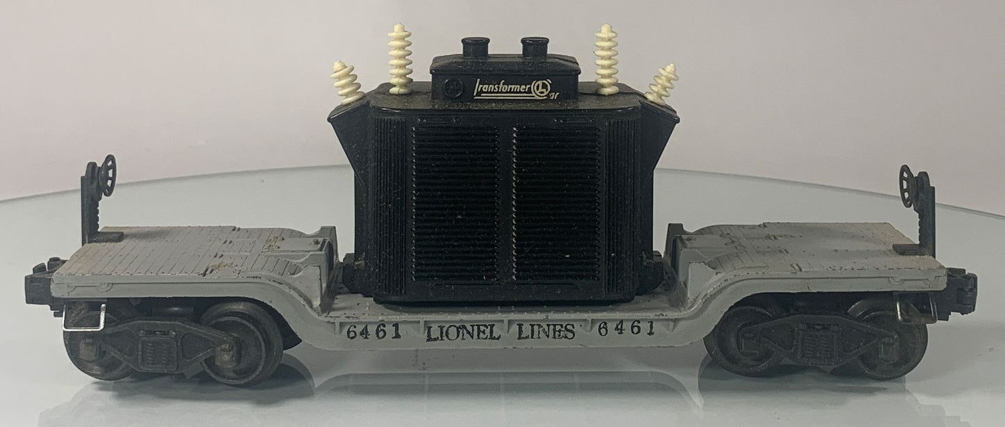 LIONEL • O GAUGE • 1949-1950 Postwar 6461 Transformer Car • Original Box • VERY GOOD COND