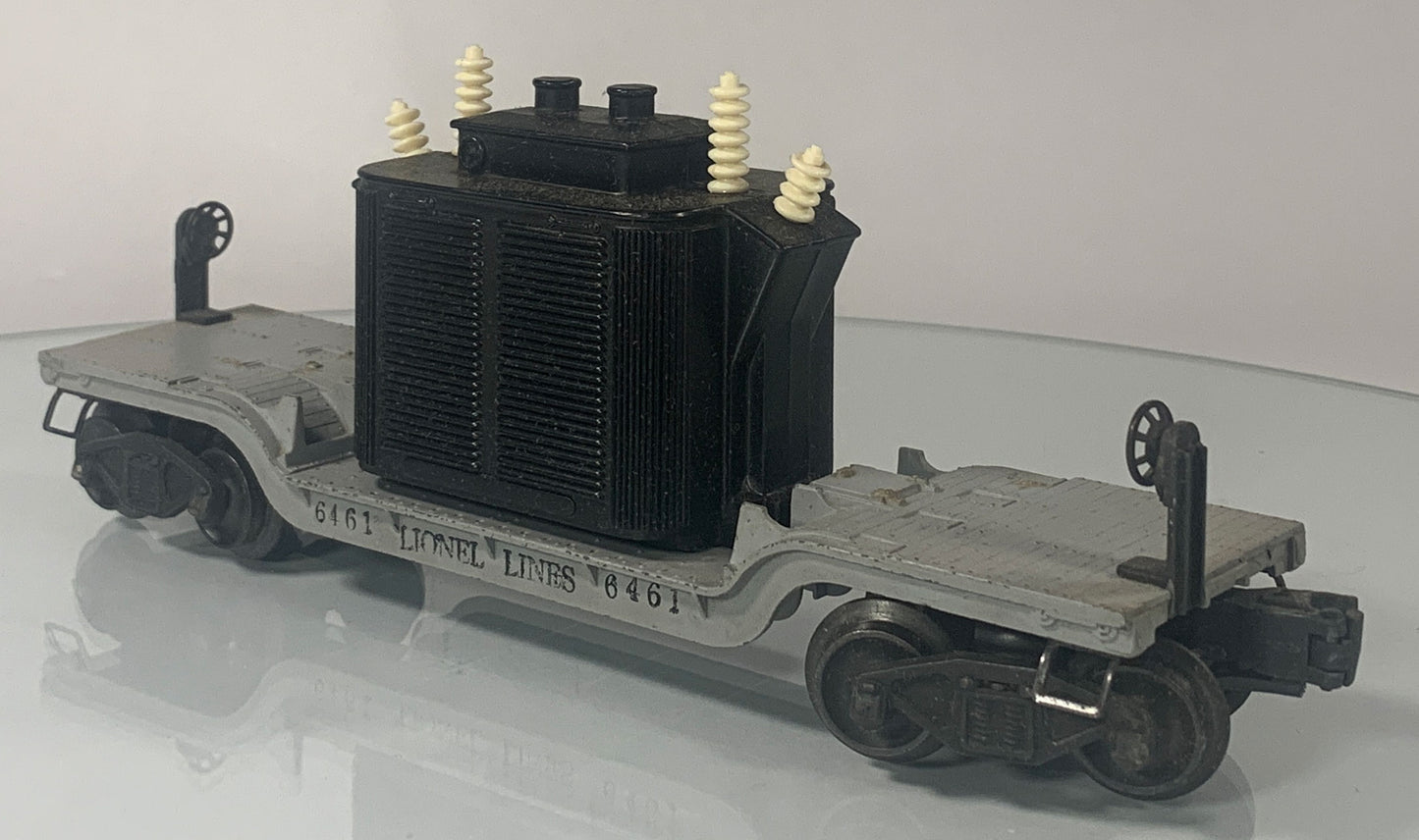 LIONEL • O GAUGE • 1949-1950 Postwar 6461 Transformer Car • Original Box • VERY GOOD COND