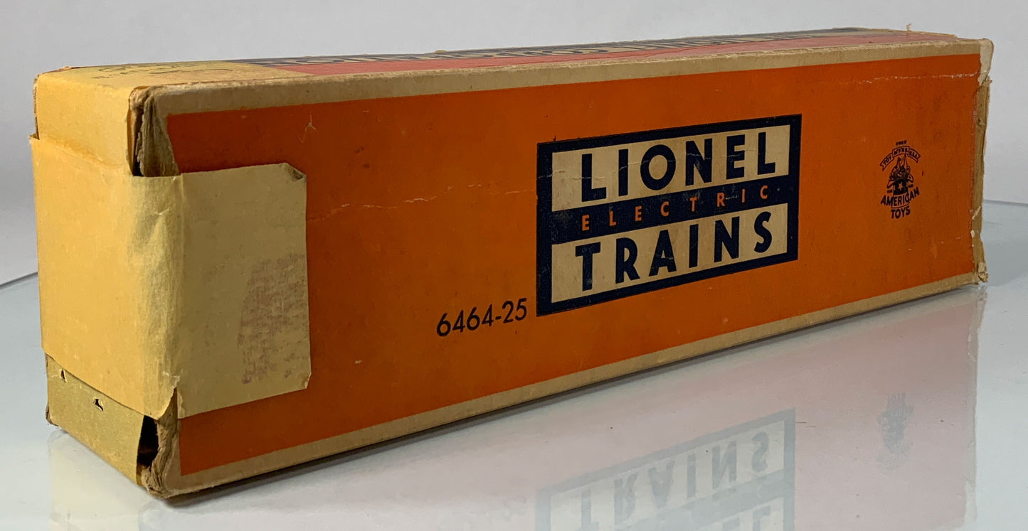 LIONEL • O GAUGE • 1953-1954 Postwar 6464-25 Great Northern Boxcar w Orig Box • EX COND