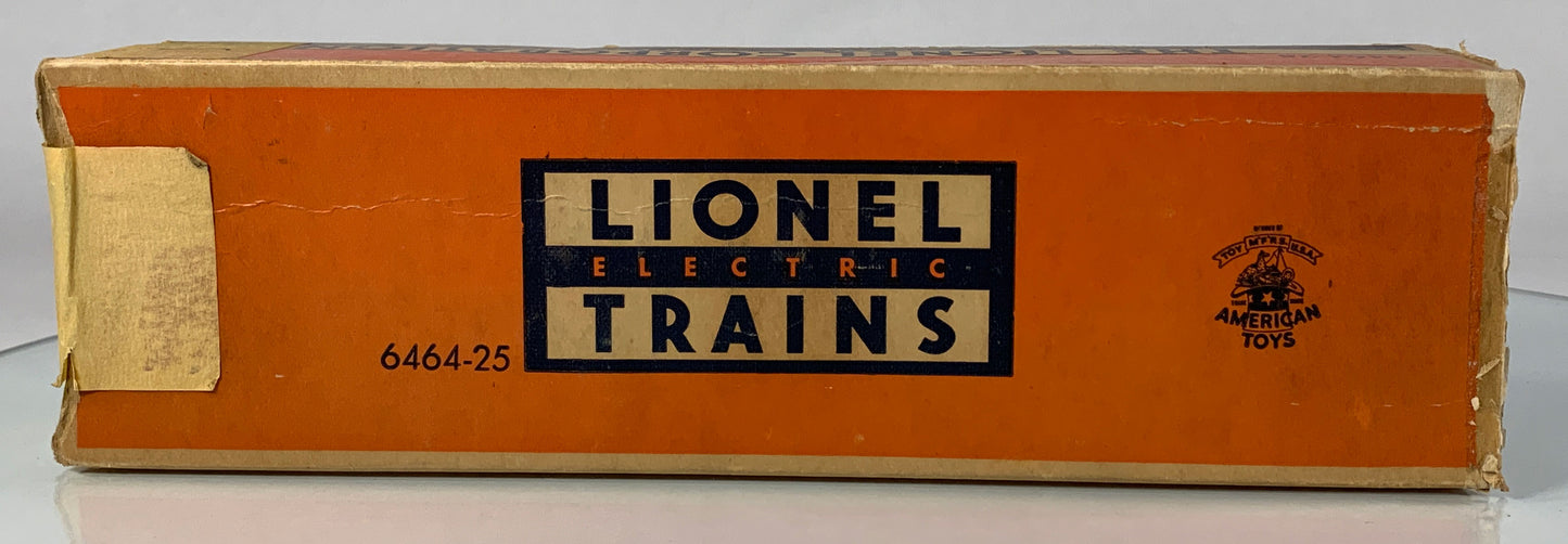 LIONEL • O GAUGE • 1953-1954 Postwar 6464-25 Great Northern Boxcar w Orig Box • EX COND