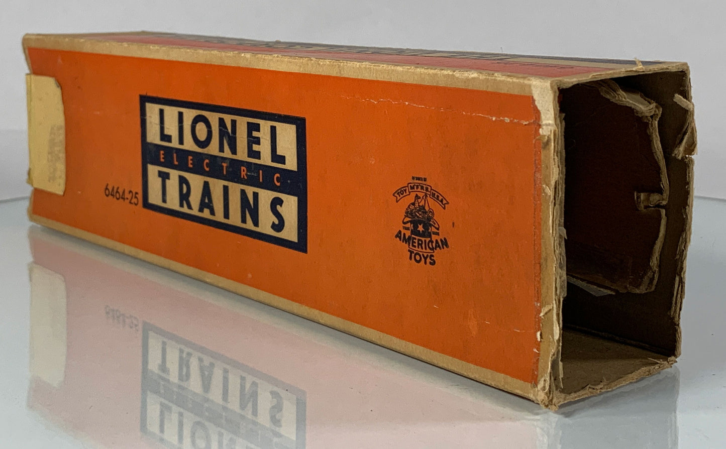LIONEL • O GAUGE • 1953-1954 Postwar 6464-25 Great Northern Boxcar w Orig Box • EX COND