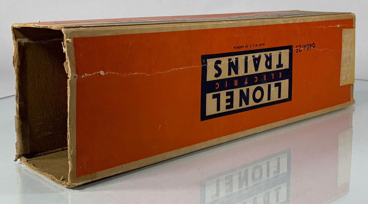 LIONEL • O GAUGE • 1953-1954 Postwar 6464-25 Great Northern Boxcar w Orig Box • EX COND