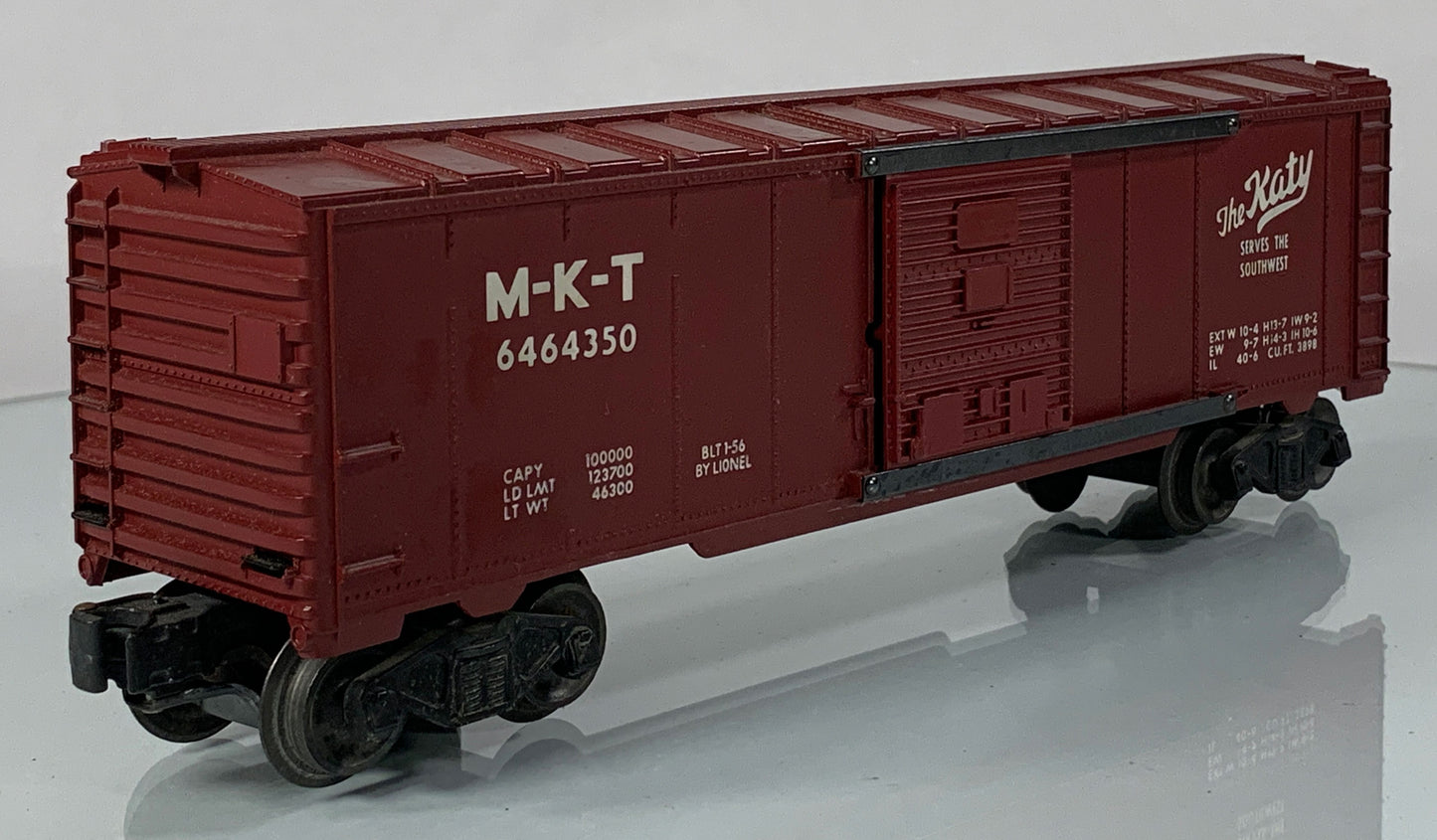 LIONEL • O GAUGE • 1956 Postwar 6464-350 M-K-T Boxcar • Loose • VG COND