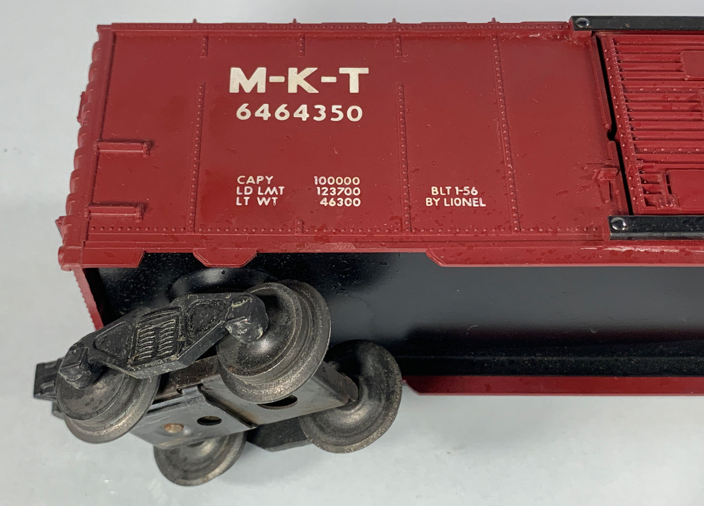 LIONEL • O GAUGE • 1956 Postwar 6464-350 M-K-T Boxcar • Loose • VG COND