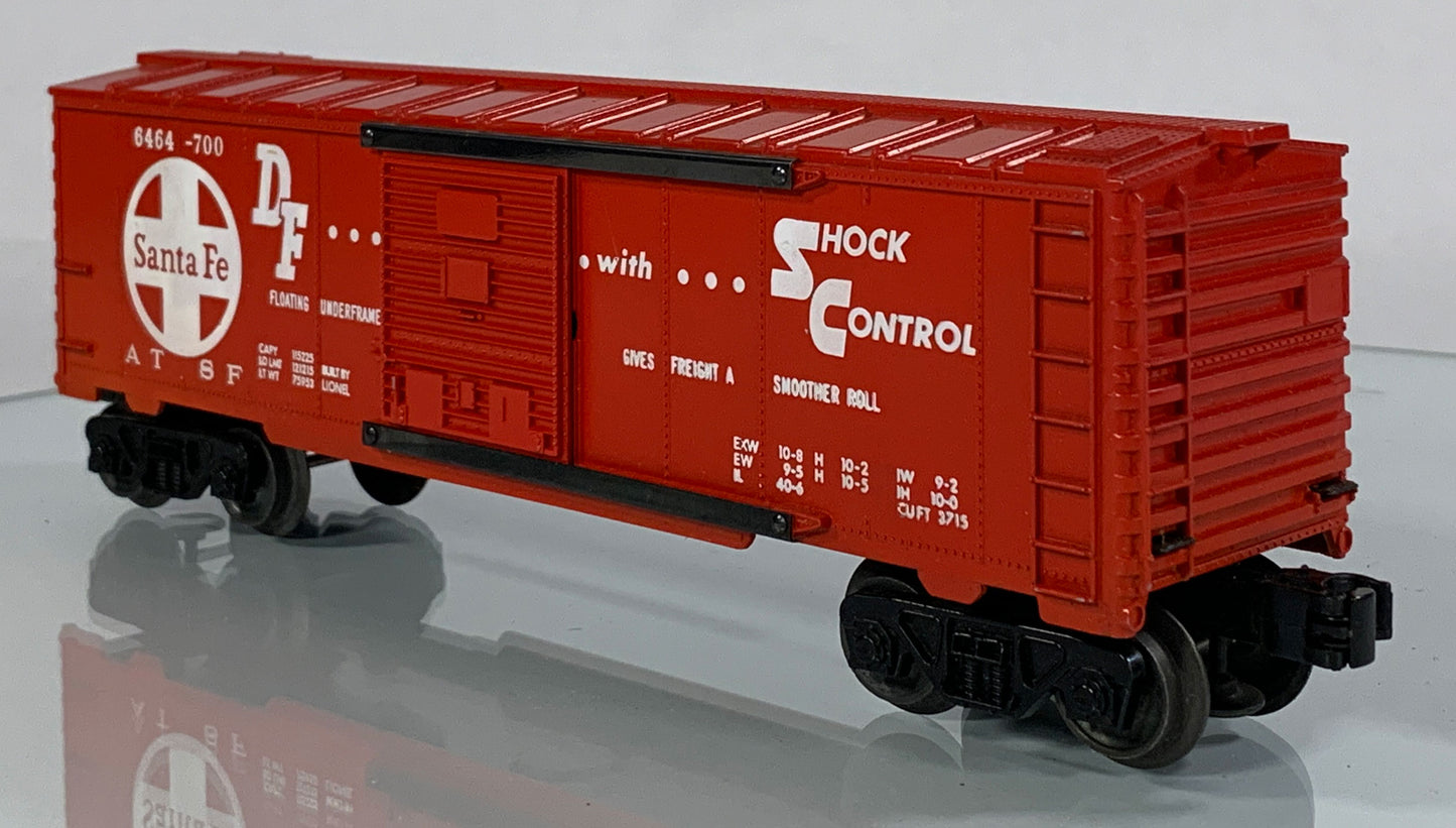 LIONEL • O GAUGE • 1961-1966 Postwar 6464-700 Santa Fe Boxcar • Loose • EX COND