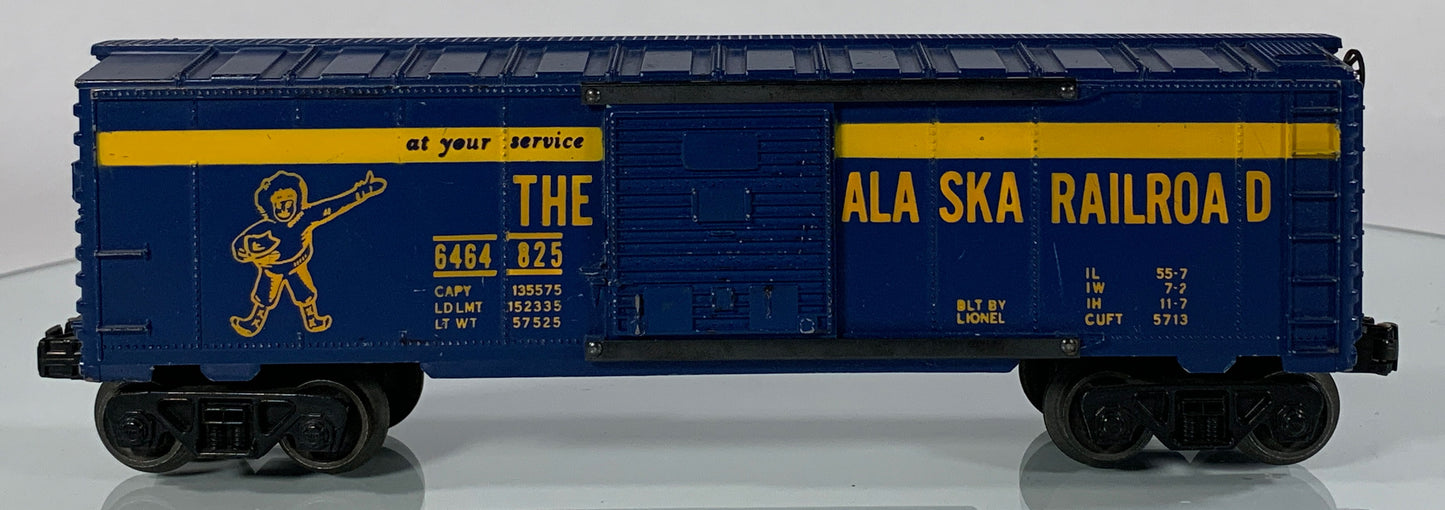 LIONEL • O GAUGE • 1959-1960 Postwar 6464-825 Alaska Railroad Boxcar • Loose • VG COND