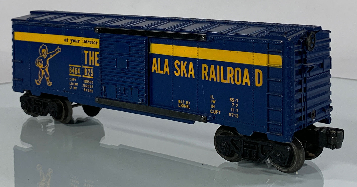 LIONEL • O GAUGE • 1959-1960 Postwar 6464-825 Alaska Railroad Boxcar • Loose • VG COND