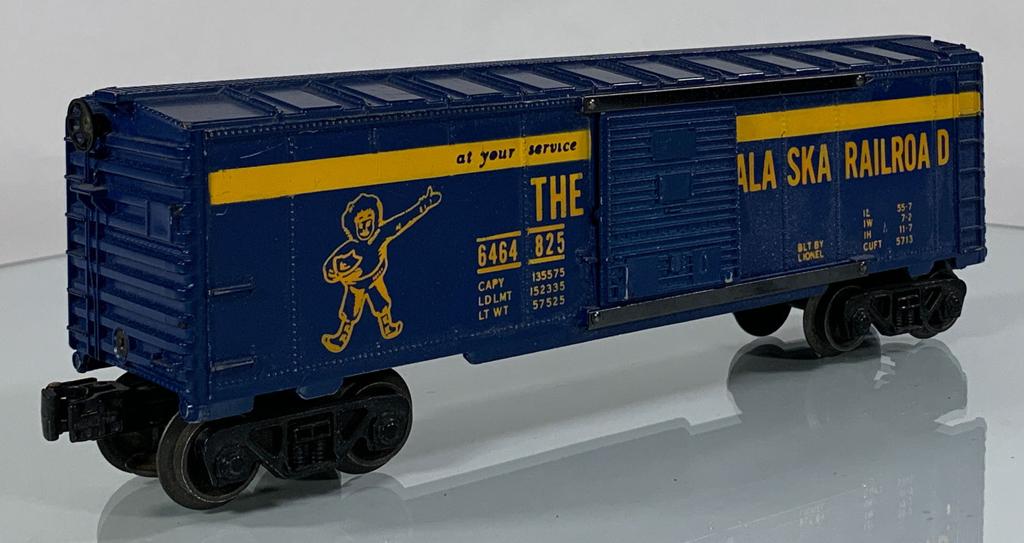 LIONEL • O GAUGE • 1959-1960 Postwar 6464-825 Alaska Railroad Boxcar • Loose • VG COND