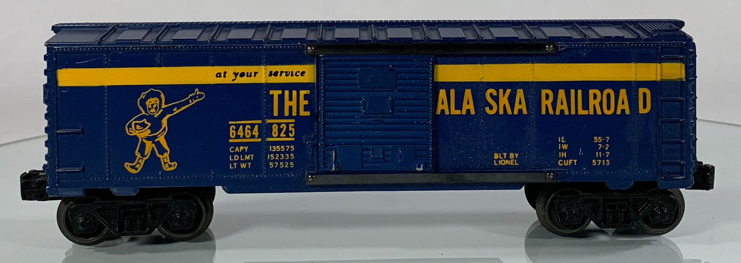 LIONEL • O GAUGE • 1959-1960 Postwar 6464-825 Alaska Railroad Boxcar • Loose • VG COND