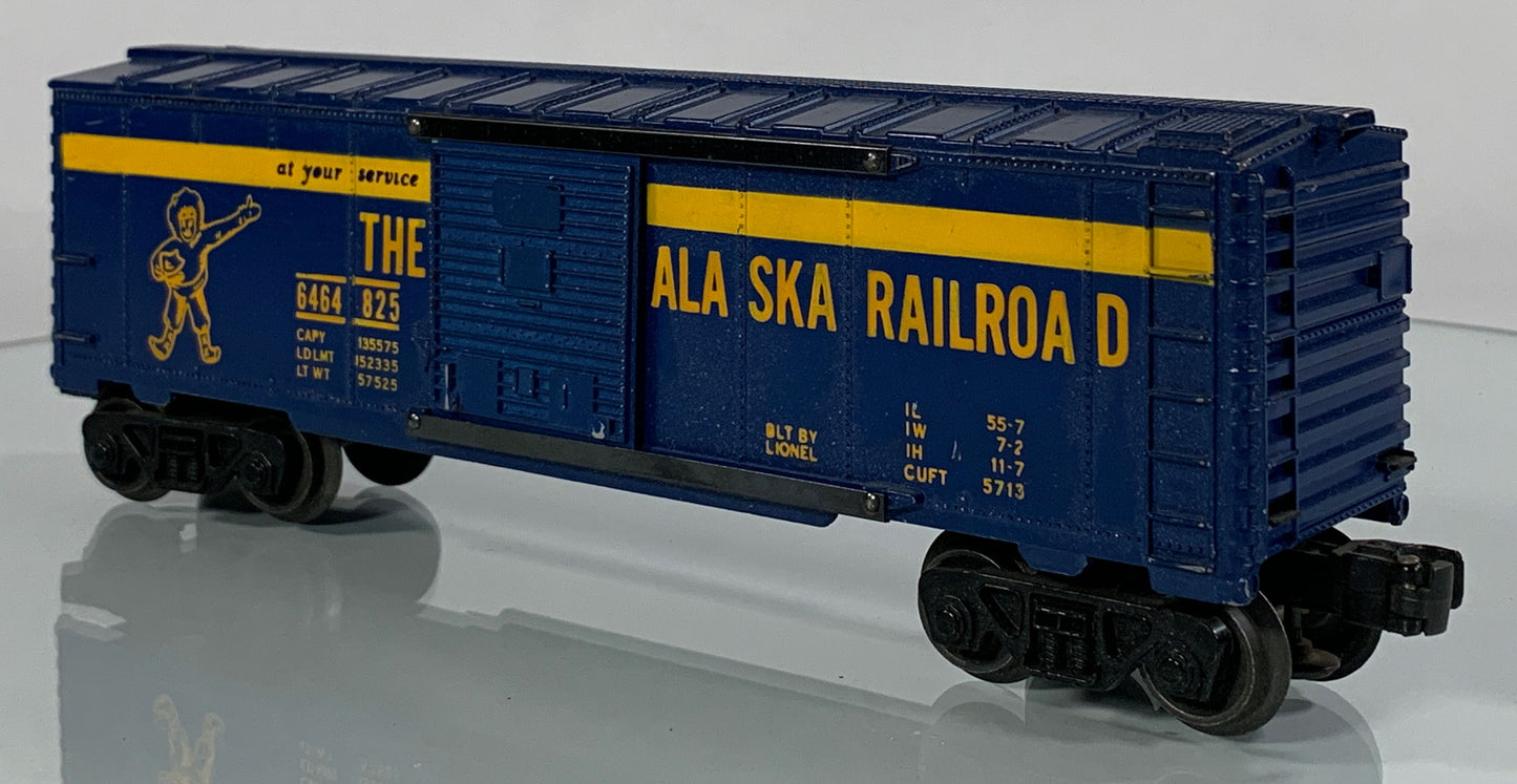 LIONEL • O GAUGE • 1959-1960 Postwar 6464-825 Alaska Railroad Boxcar • Loose • VG COND