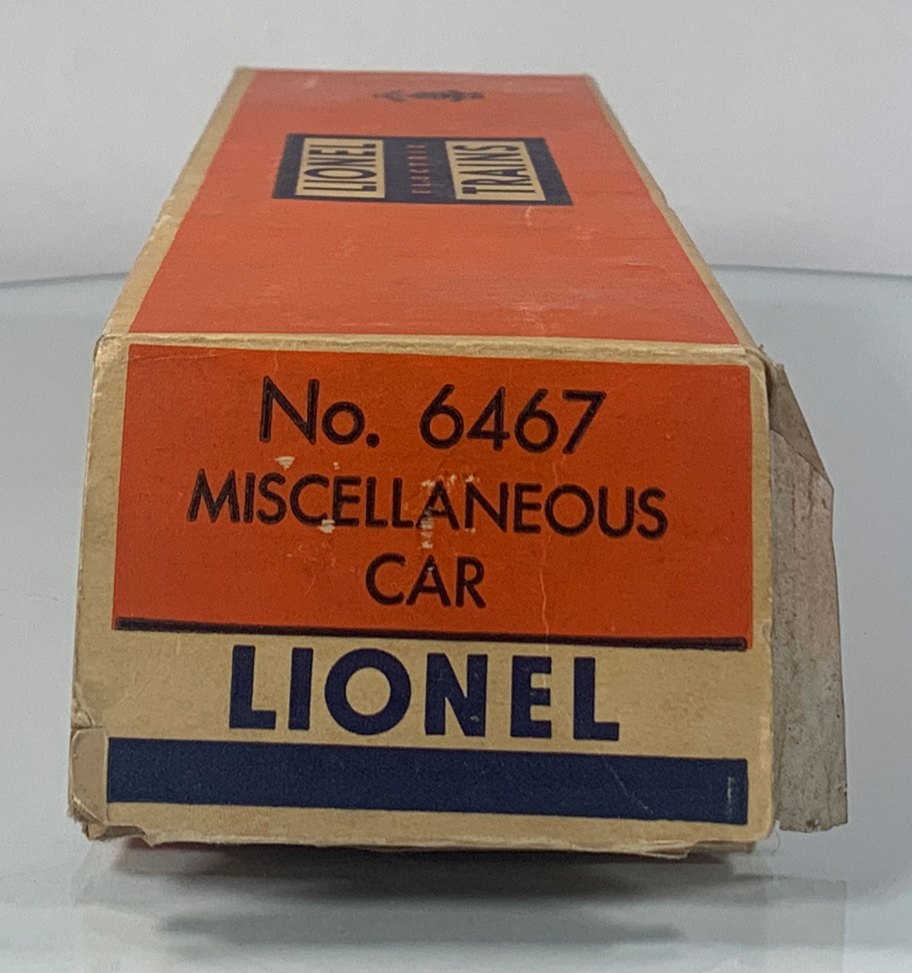 LIONEL • O GAUGE • 1956 Postwar 6467 (Miscellaneous) Bulkhead Car • Original Box • VERY GOOD COND