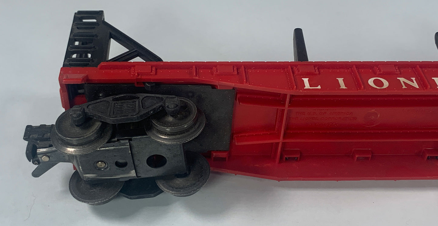 LIONEL • O GAUGE • 1956 Postwar 6467 (Miscellaneous) Bulkhead Car • Original Box • VERY GOOD COND