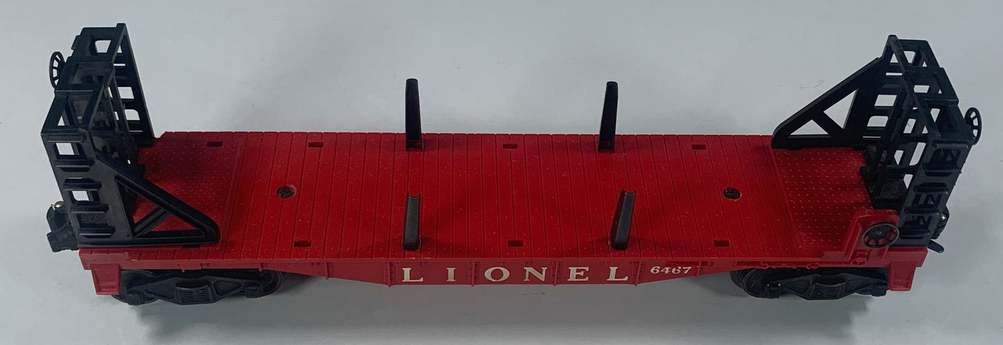 LIONEL • O GAUGE • 1956 Postwar 6467 (Miscellaneous) Bulkhead Car • Original Box • VERY GOOD COND