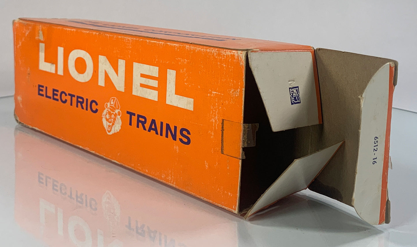 LIONEL • O GAUGE • 1962-1963 Postwar 6512 Cherry Picker Car • Original Box • EX COND