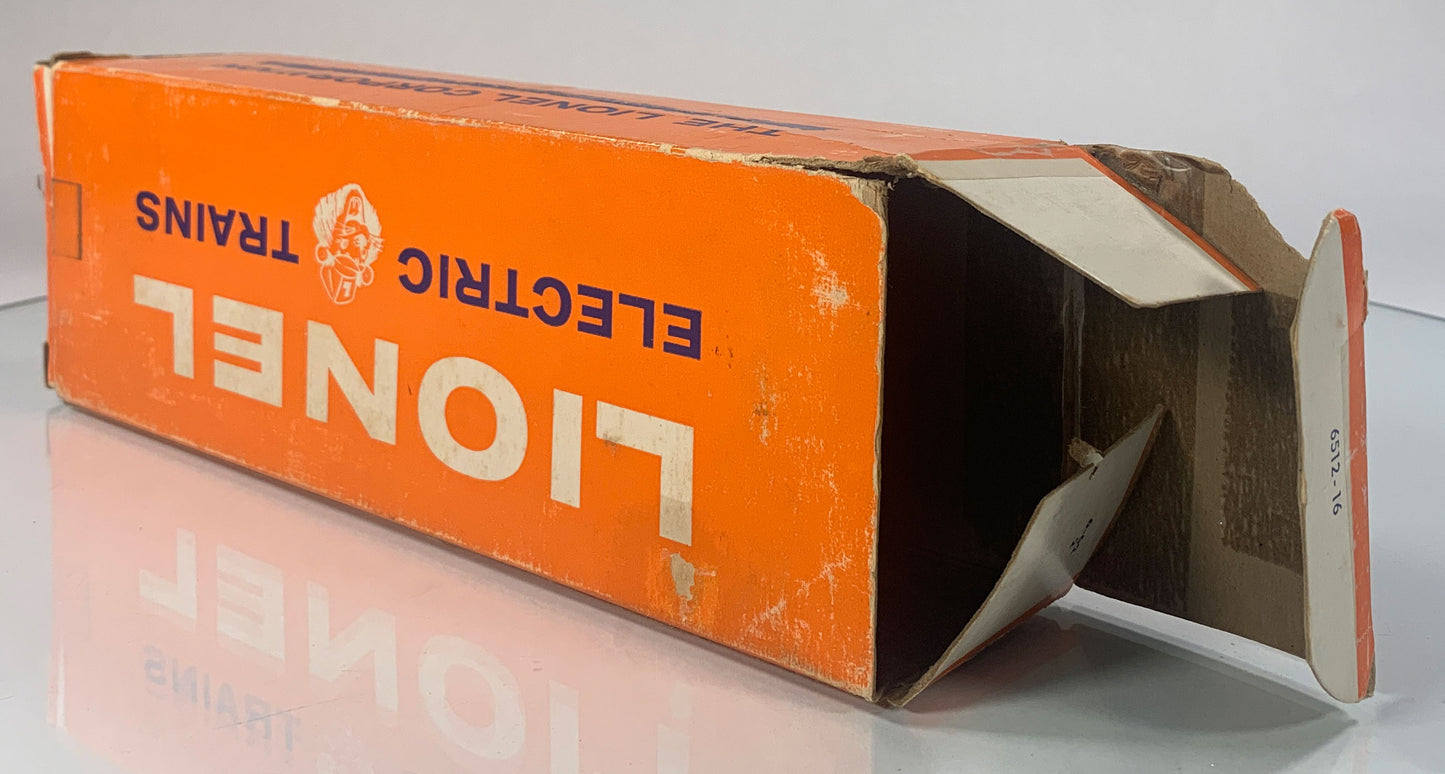 LIONEL • O GAUGE • 1962-1963 Postwar 6512 Cherry Picker Car • Original Box • EX COND
