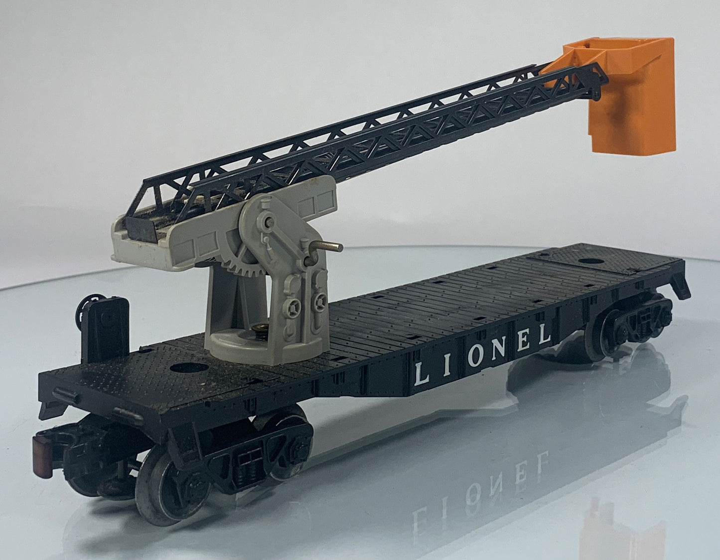 LIONEL • O GAUGE • 1962-1963 Postwar 6512 Cherry Picker Car • Original Box • EX COND