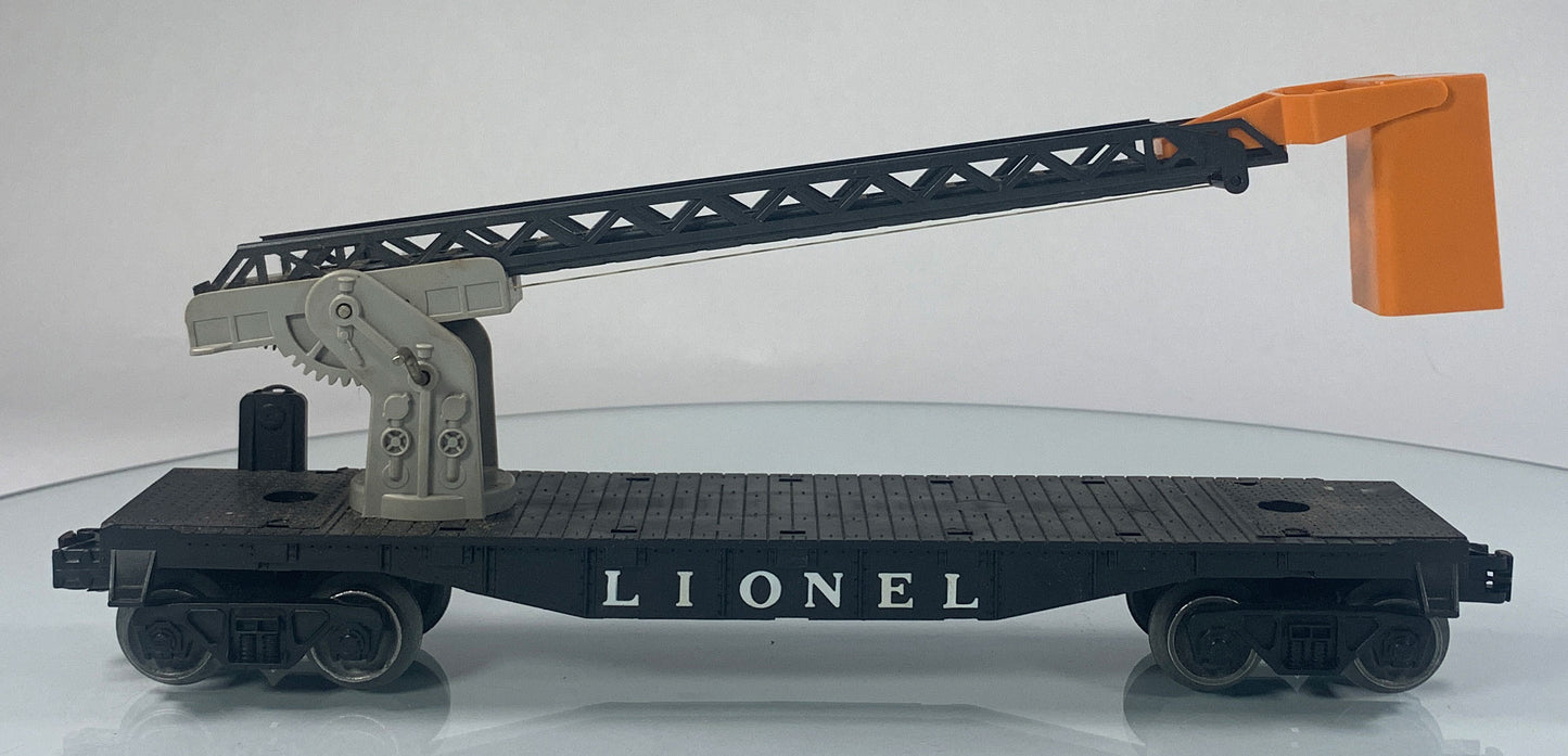 LIONEL • O GAUGE • 1962-1963 Postwar 6512 Cherry Picker Car • Original Box • EX COND