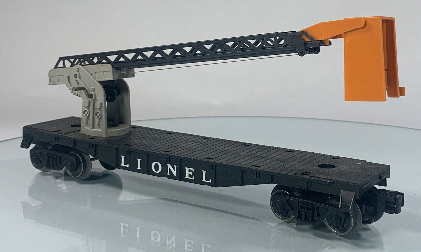 LIONEL • O GAUGE • 1962-1963 Postwar 6512 Cherry Picker Car • Original Box • EX COND