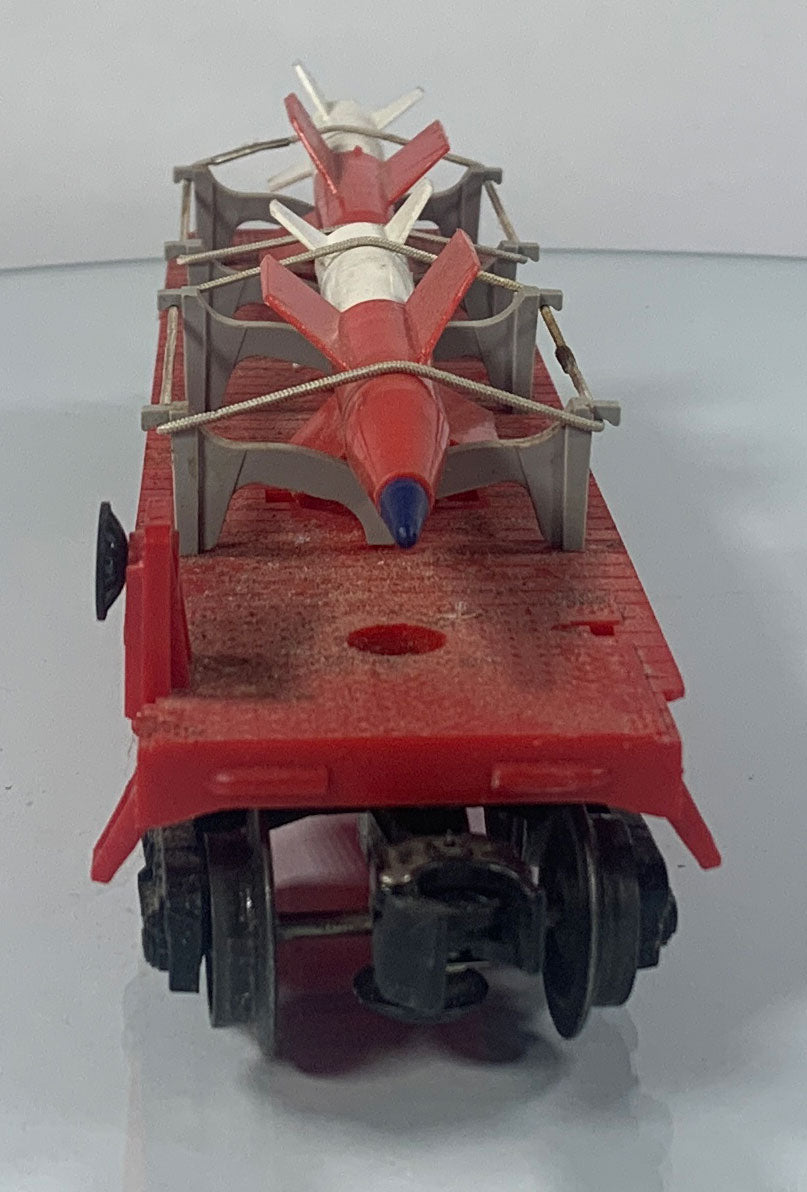LIONEL • O GAUGE • 1959-1960 Postwar 6823 Flat Car Missile • Original Box • VERY GOOD COND
