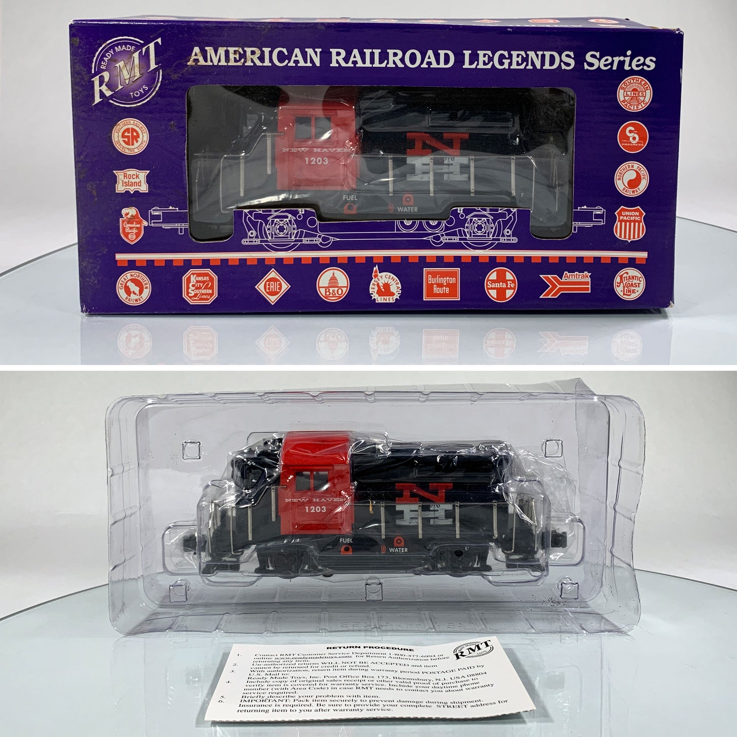 READY MADE TOYS • O GAUGE • 2003 New Haven GP Diesel RMT-4491 • EX COND