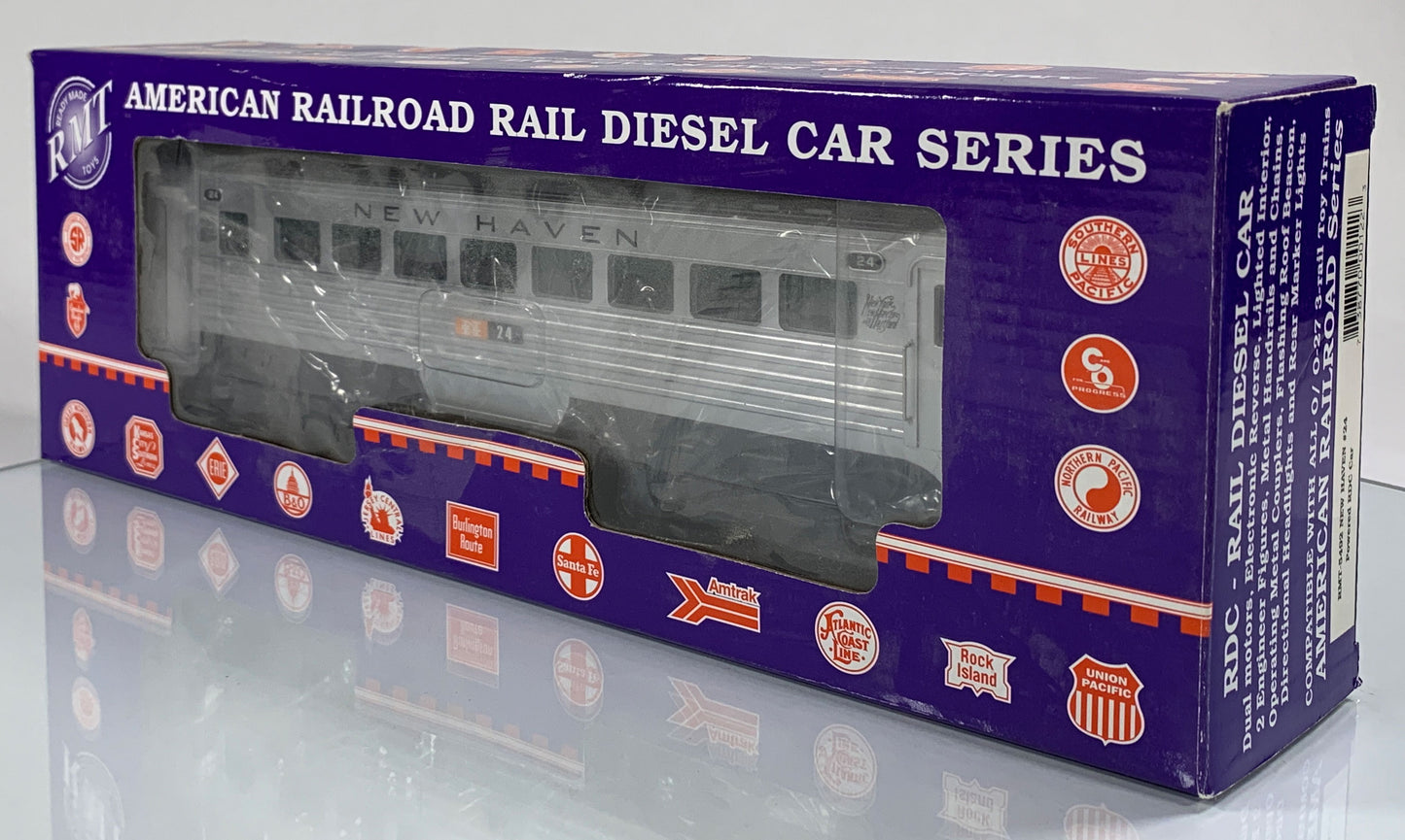 READY MADE TOYS • O GAUGE • 2003 New Haven Rail Diesel Car RMT-5492 • EX COND