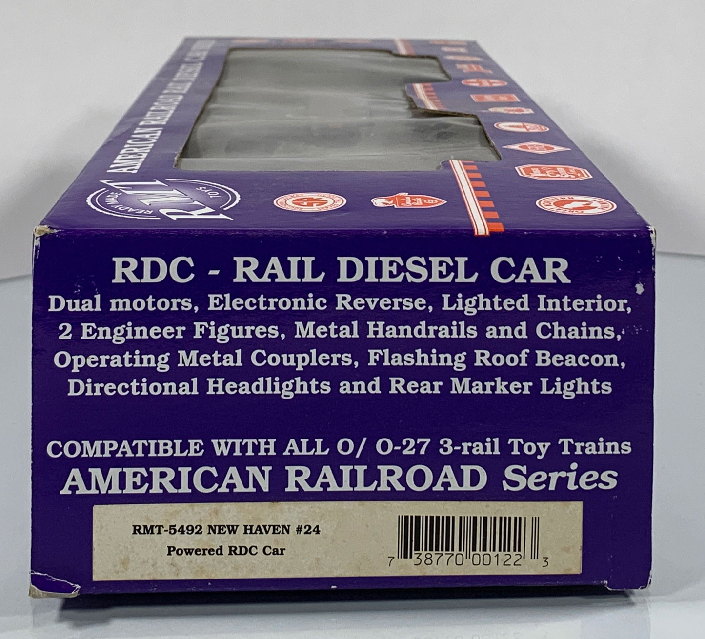 READY MADE TOYS • O GAUGE • 2003 New Haven Rail Diesel Car RMT-5492 • EX COND