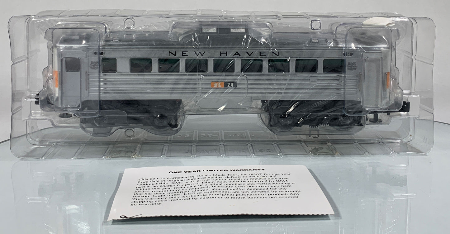 READY MADE TOYS • O GAUGE • 2003 New Haven Rail Diesel Car RMT-5492 • EX COND
