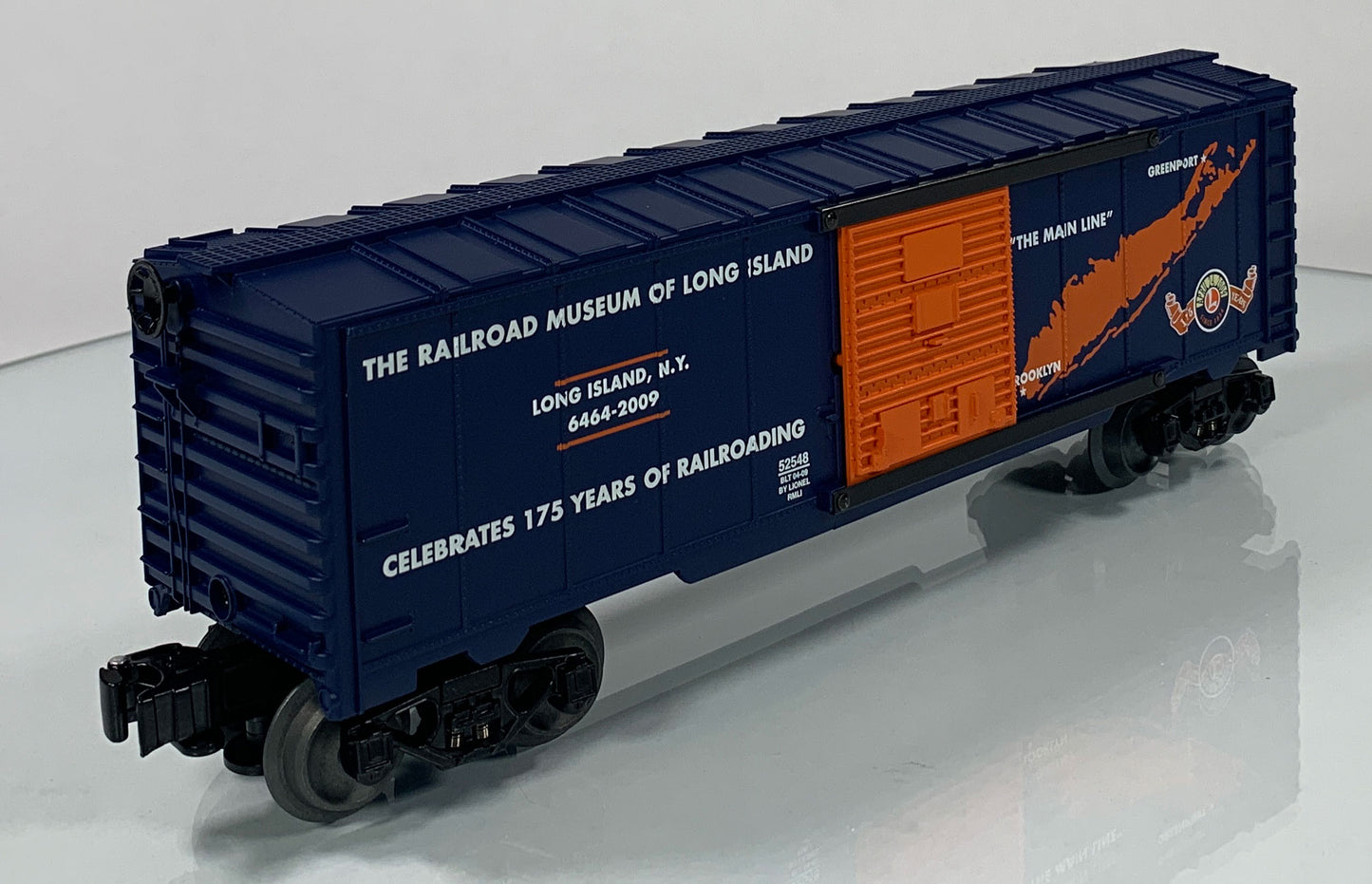 LIONEL • O GAUGE • 2009 Railroad Museum of Long Island Boxcar 6-52548 • NEW OLD STOCK