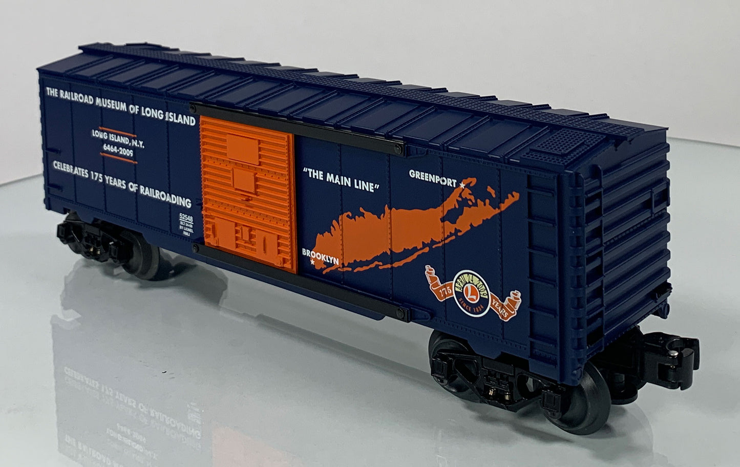 LIONEL • O GAUGE • 2009 Railroad Museum of Long Island Boxcar 6-52548 • NEW OLD STOCK