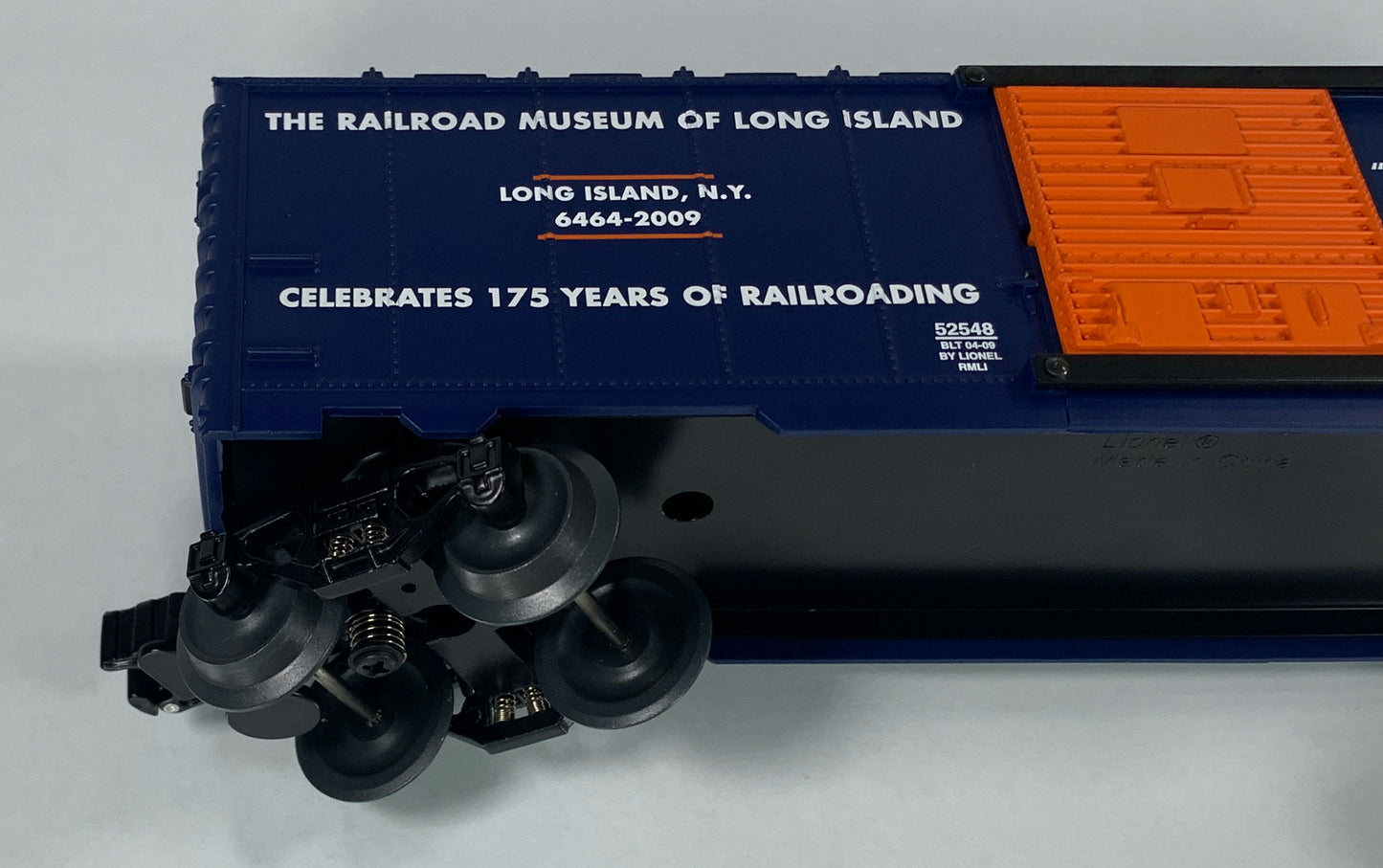 LIONEL • O GAUGE • 2009 Railroad Museum of Long Island Boxcar 6-52548 • NEW OLD STOCK