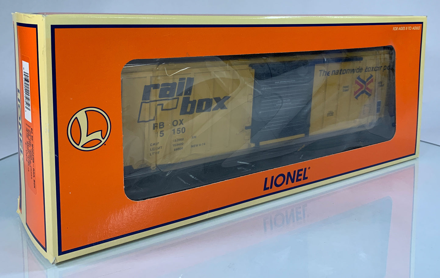LIONEL • STD O GAUGE • 2001 Rail Box Boxcar 6-17272 • NEW OLD STOCK