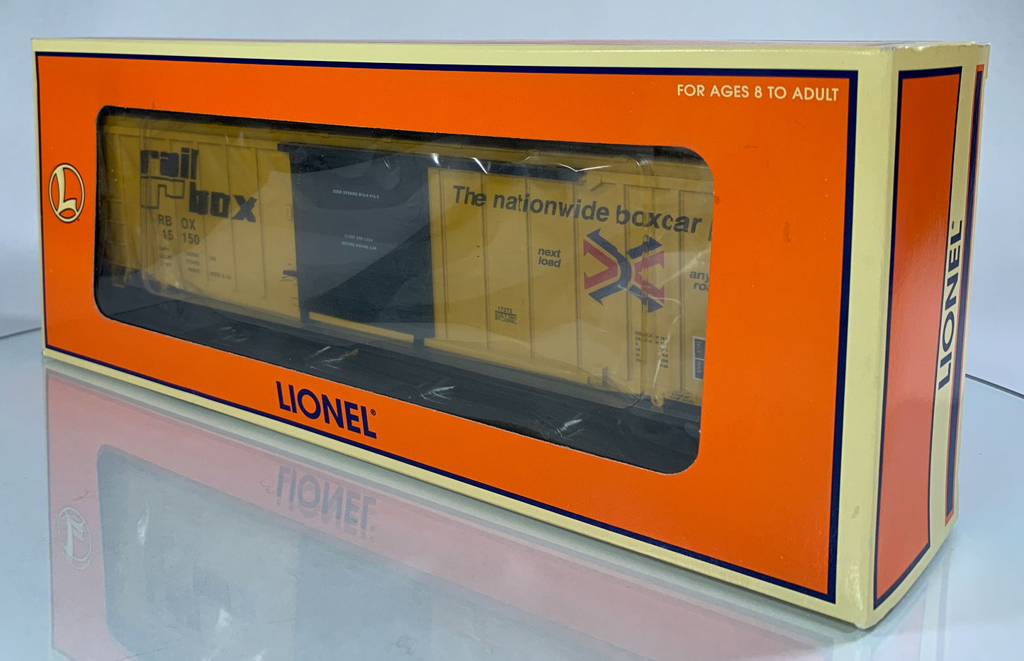LIONEL • STD O GAUGE • 2001 Rail Box Boxcar 6-17272 • NEW OLD STOCK