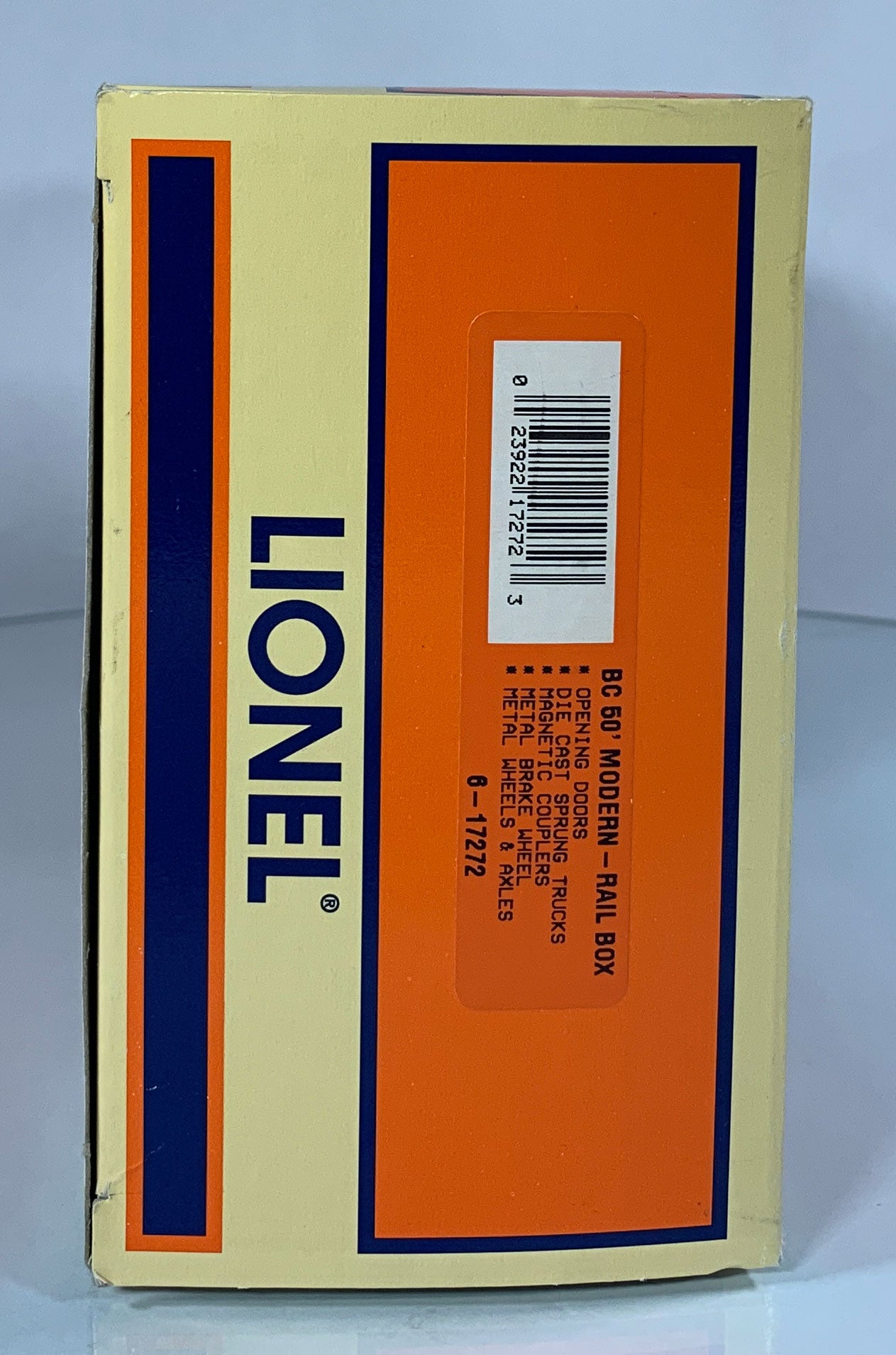 LIONEL • STD O GAUGE • 2001 Rail Box Boxcar 6-17272 • NEW OLD STOCK