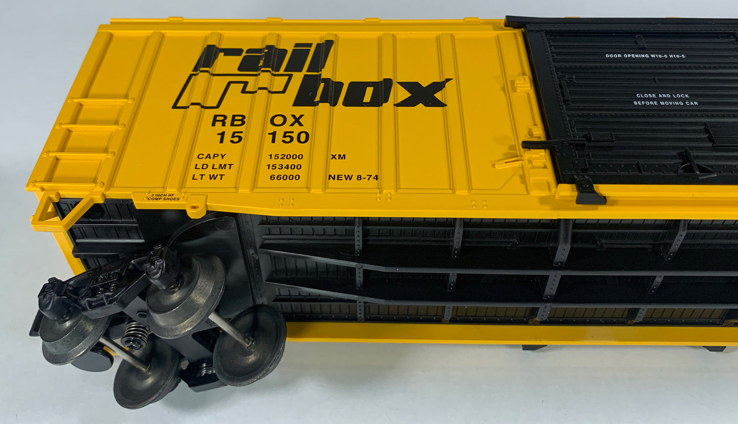LIONEL • STD O GAUGE • 2001 Rail Box Boxcar 6-17272 • NEW OLD STOCK