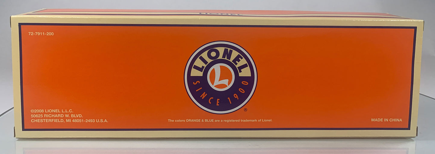 LIONEL • O GAUGE • LOTS 2008 Santa Fe Warbonnet Flatcar with Tractor & Trailer Cab 6-52523 • NEW OLD STOCK
