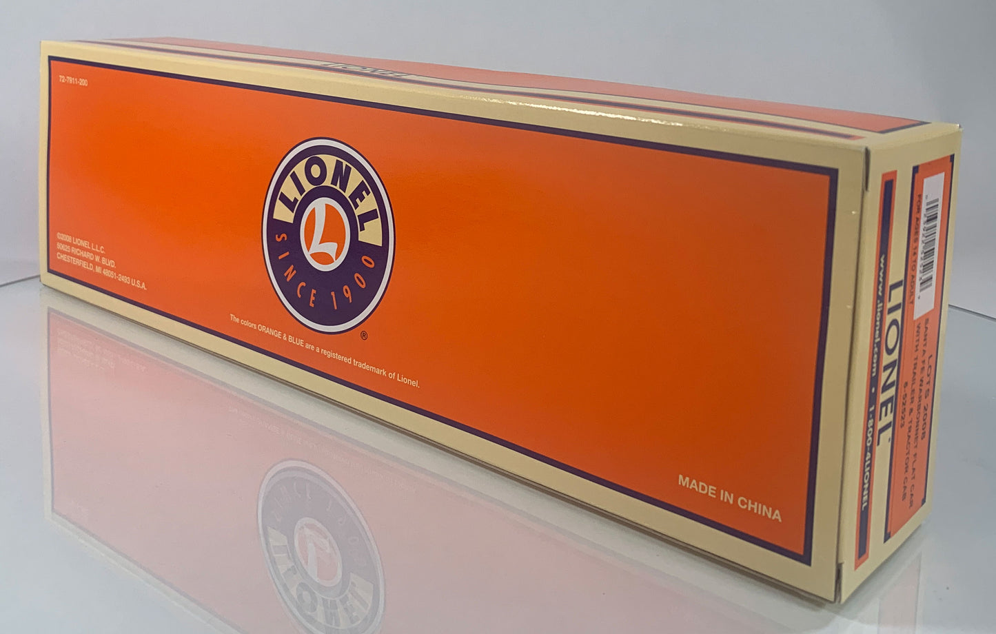 LIONEL • O GAUGE • LOTS 2008 Santa Fe Warbonnet Flatcar with Tractor & Trailer Cab 6-52523 • NEW OLD STOCK
