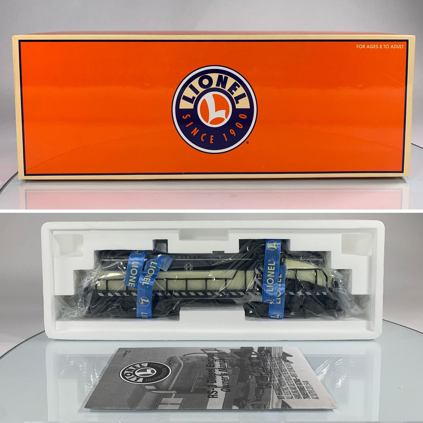 LIONEL • O GAUGE • 2002 Santa Fe RS-3 Engine 6-28832 • NEW OLD STOCK