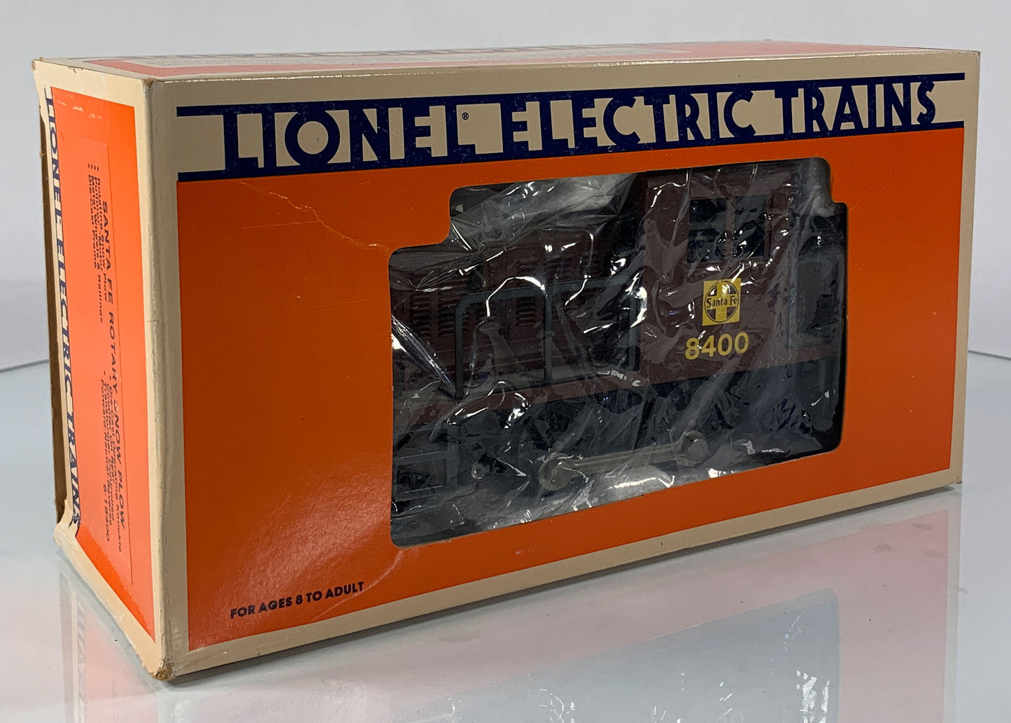 LIONEL • O GAUGE • 1987 Santa Fe Rotary Snow Plow Engine 6-18400 • EX COND