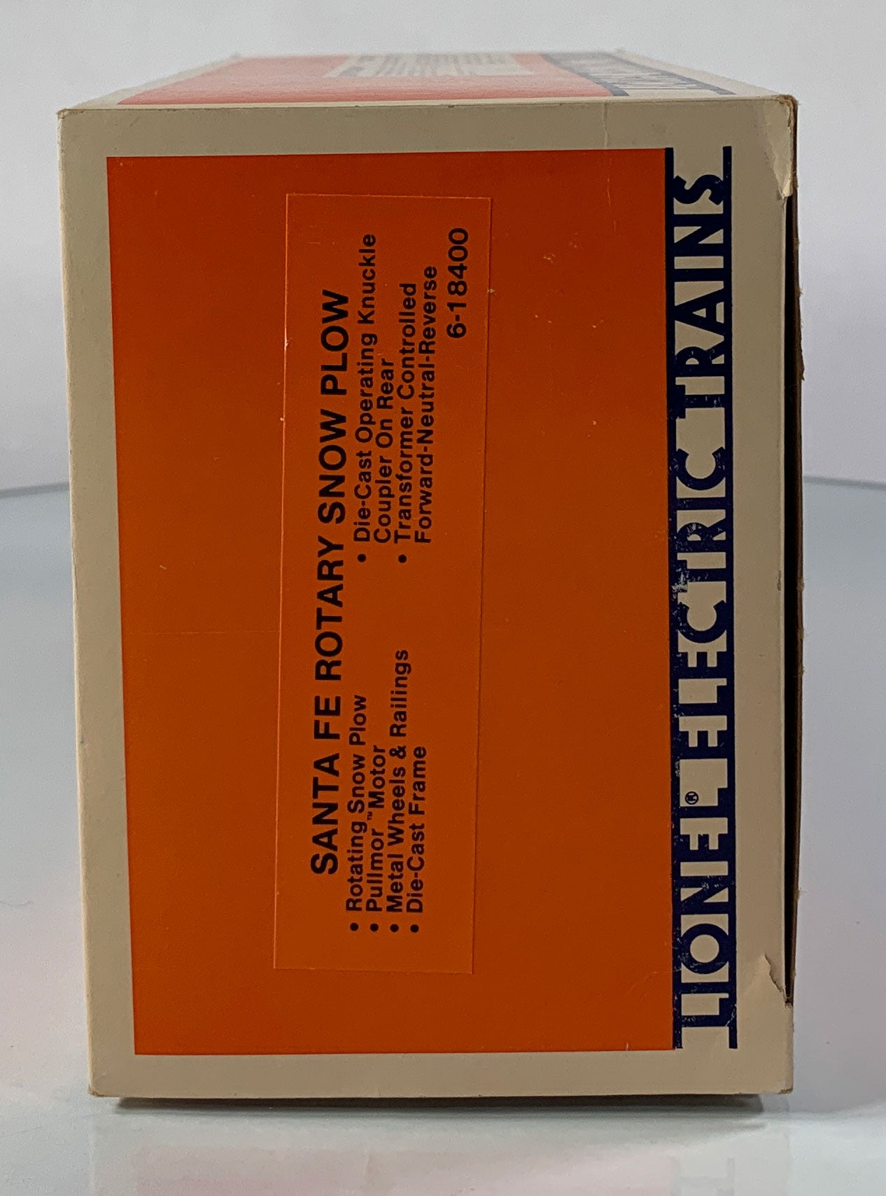 LIONEL • O GAUGE • 1987 Santa Fe Rotary Snow Plow Engine 6-18400 • EX COND