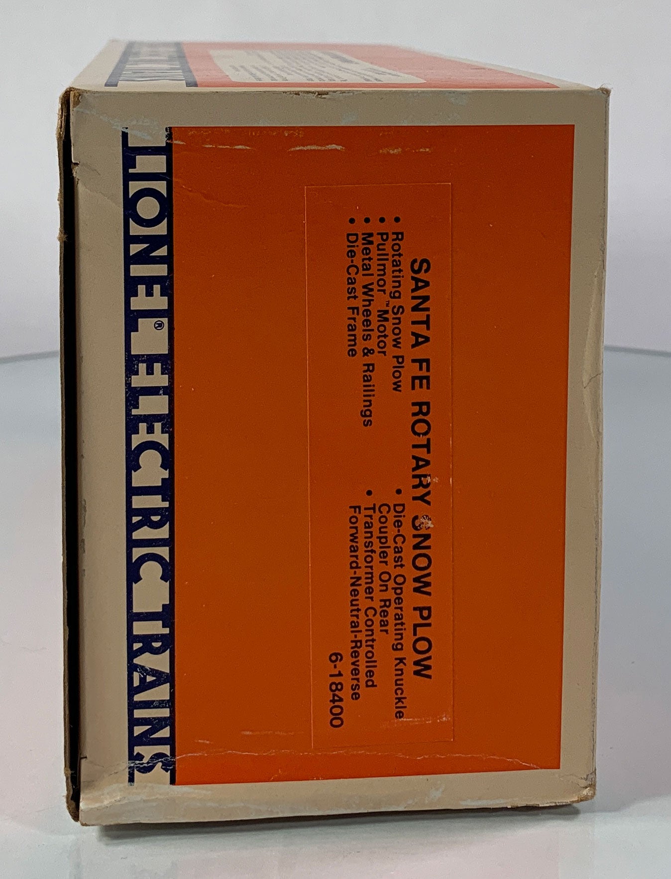 LIONEL • O GAUGE • 1987 Santa Fe Rotary Snow Plow Engine 6-18400 • EX COND