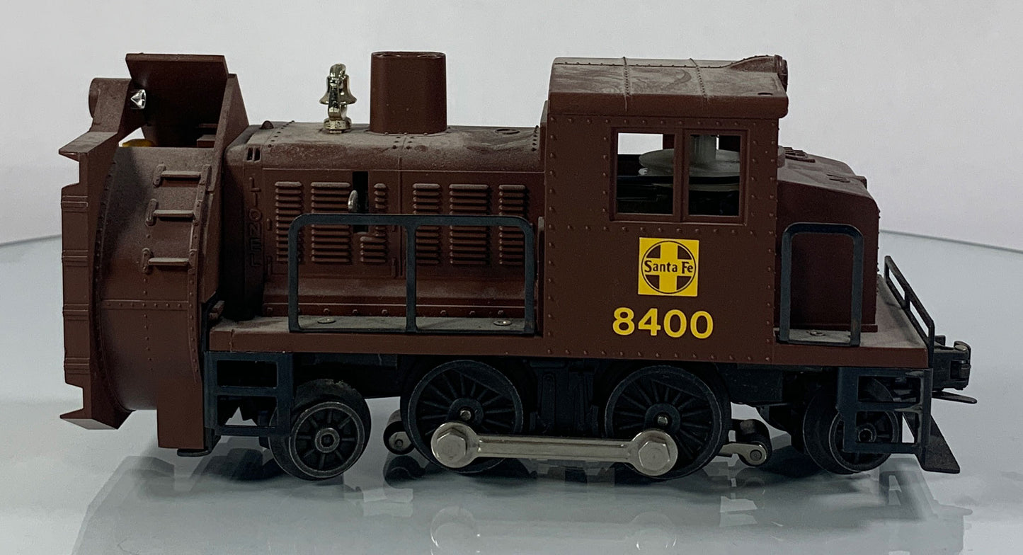 LIONEL • O GAUGE • 1987 Santa Fe Rotary Snow Plow Engine 6-18400 • EX COND