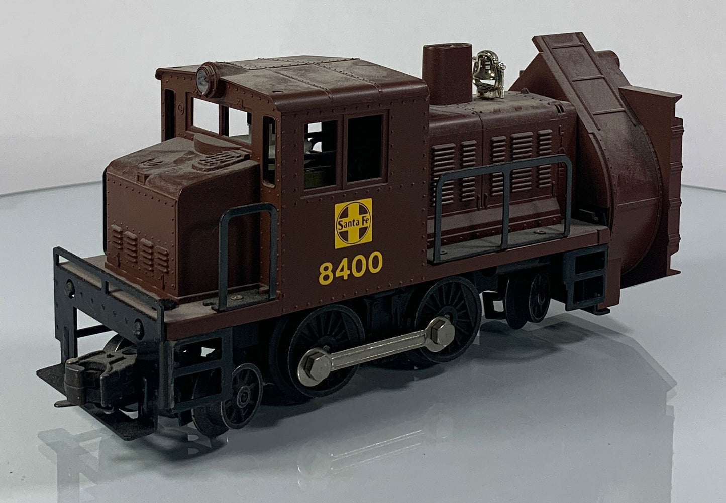 LIONEL • O GAUGE • 1987 Santa Fe Rotary Snow Plow Engine 6-18400 • EX COND