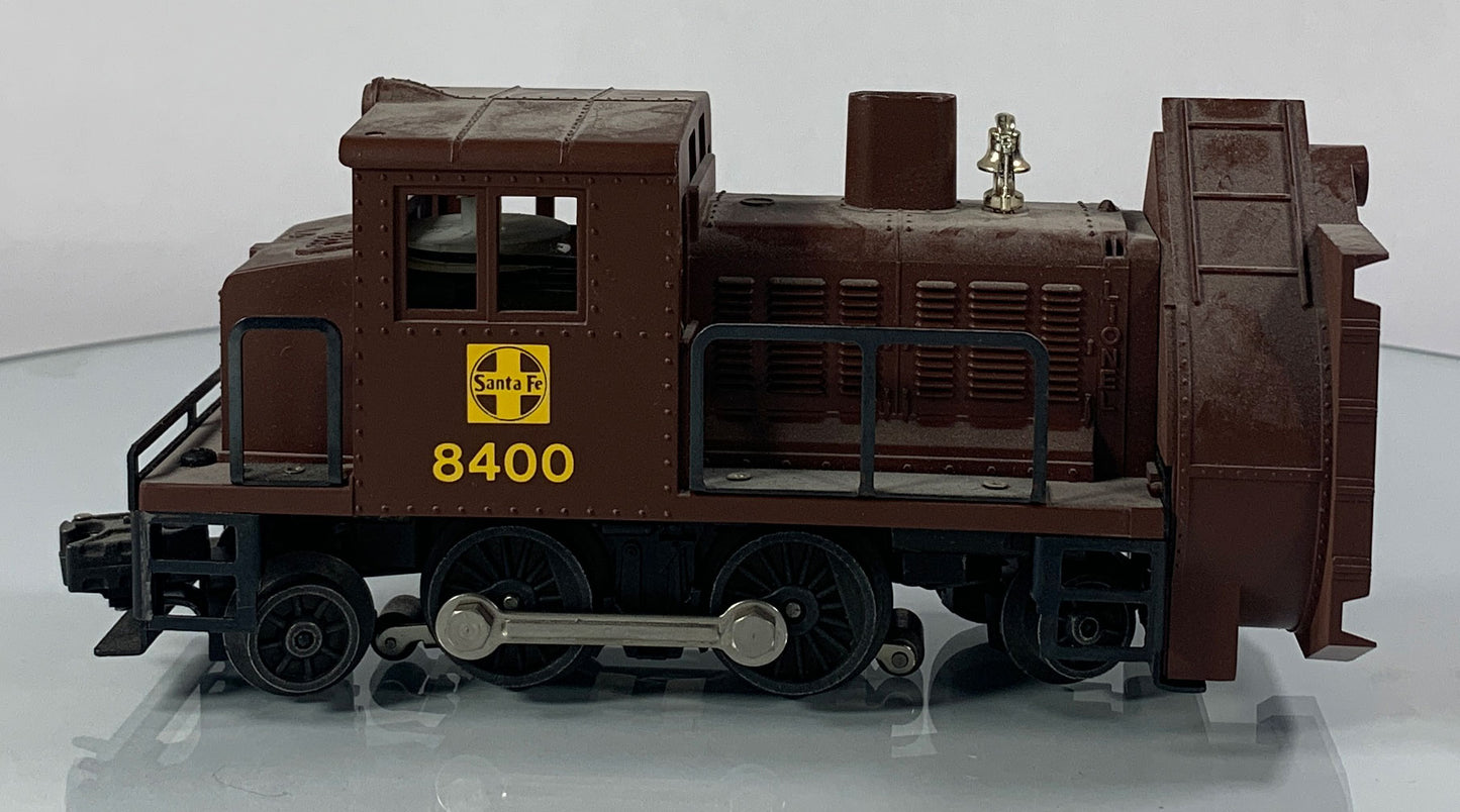 LIONEL • O GAUGE • 1987 Santa Fe Rotary Snow Plow Engine 6-18400 • EX COND