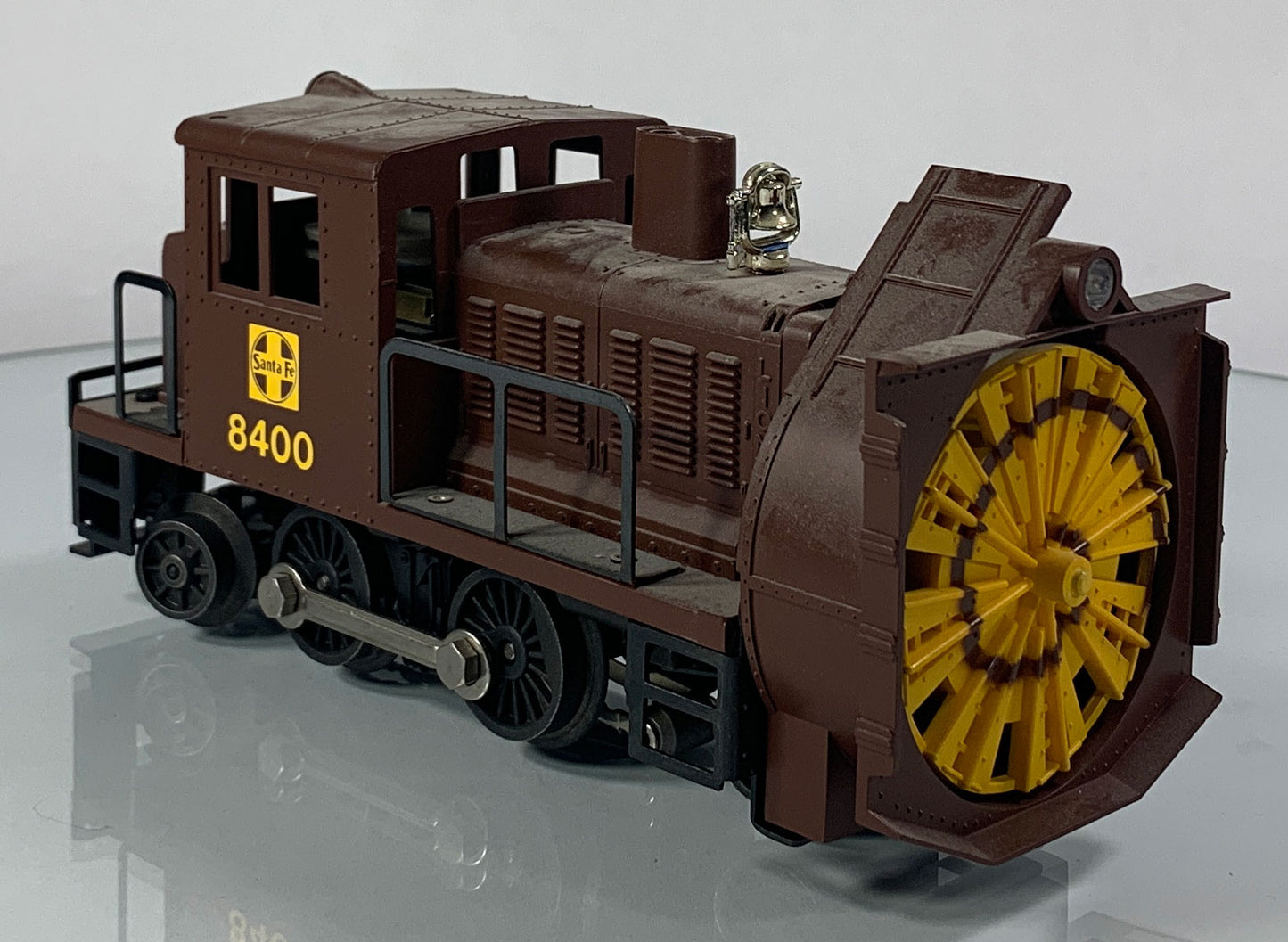 LIONEL • O GAUGE • 1987 Santa Fe Rotary Snow Plow Engine 6-18400 • EX COND