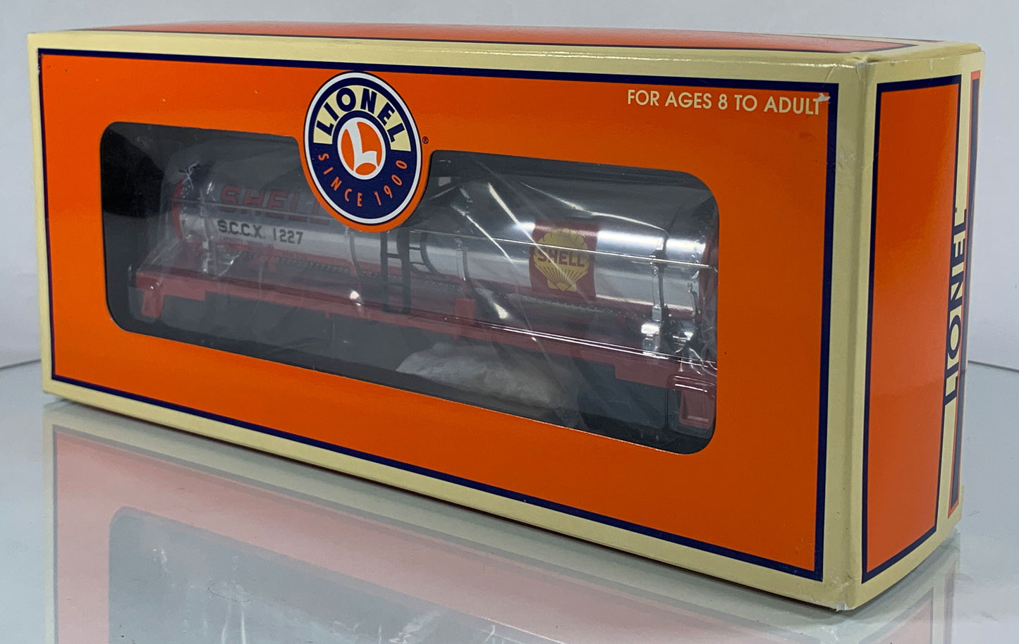 LIONEL • O GAUGE • 2001 Shell Oil Single Dome Tank Car 6-19627 • NEW OLD STOCK