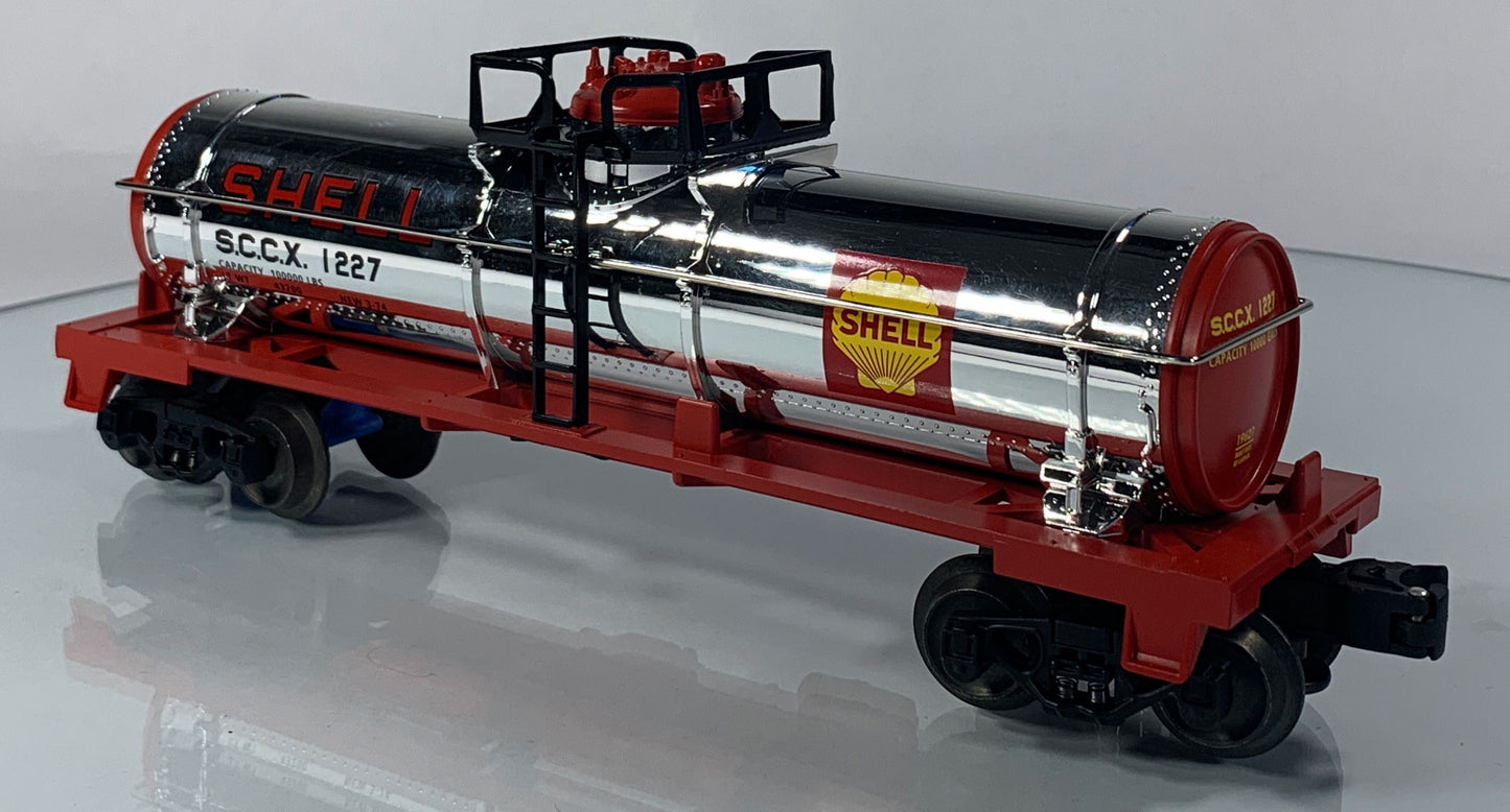 LIONEL • O GAUGE • 2001 Shell Oil Single Dome Tank Car 6-19627 • NEW OLD STOCK