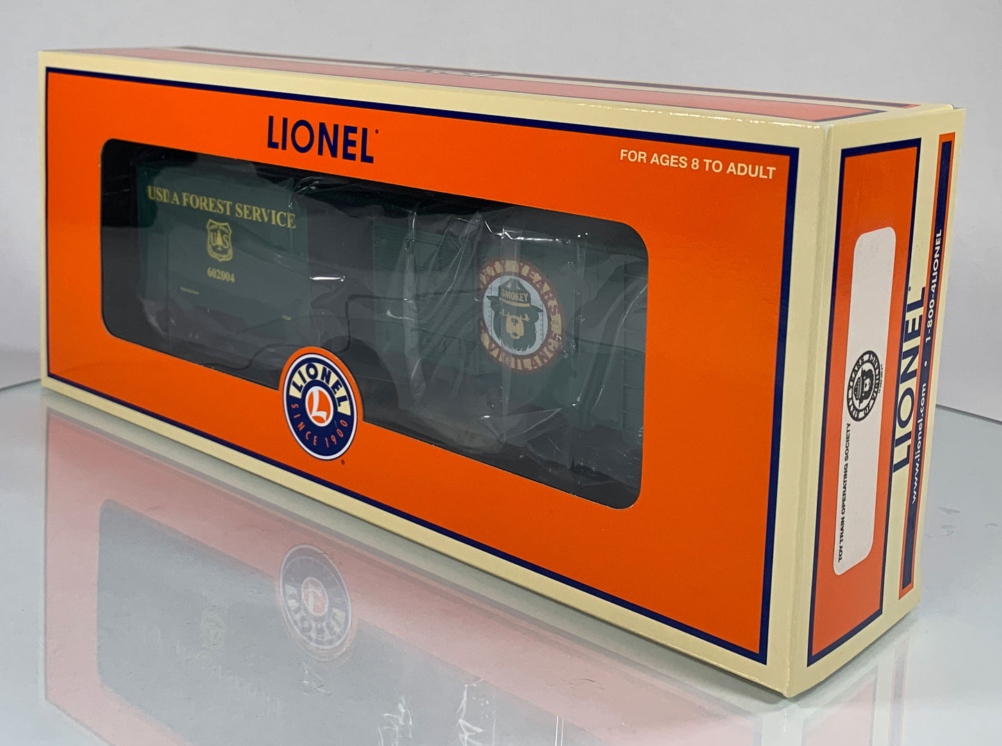 LIONEL • O GAUGE • 2004 Smokey the Bear and USDA Forest Service Boxcar 6-52335 • NEW OLD STOCK