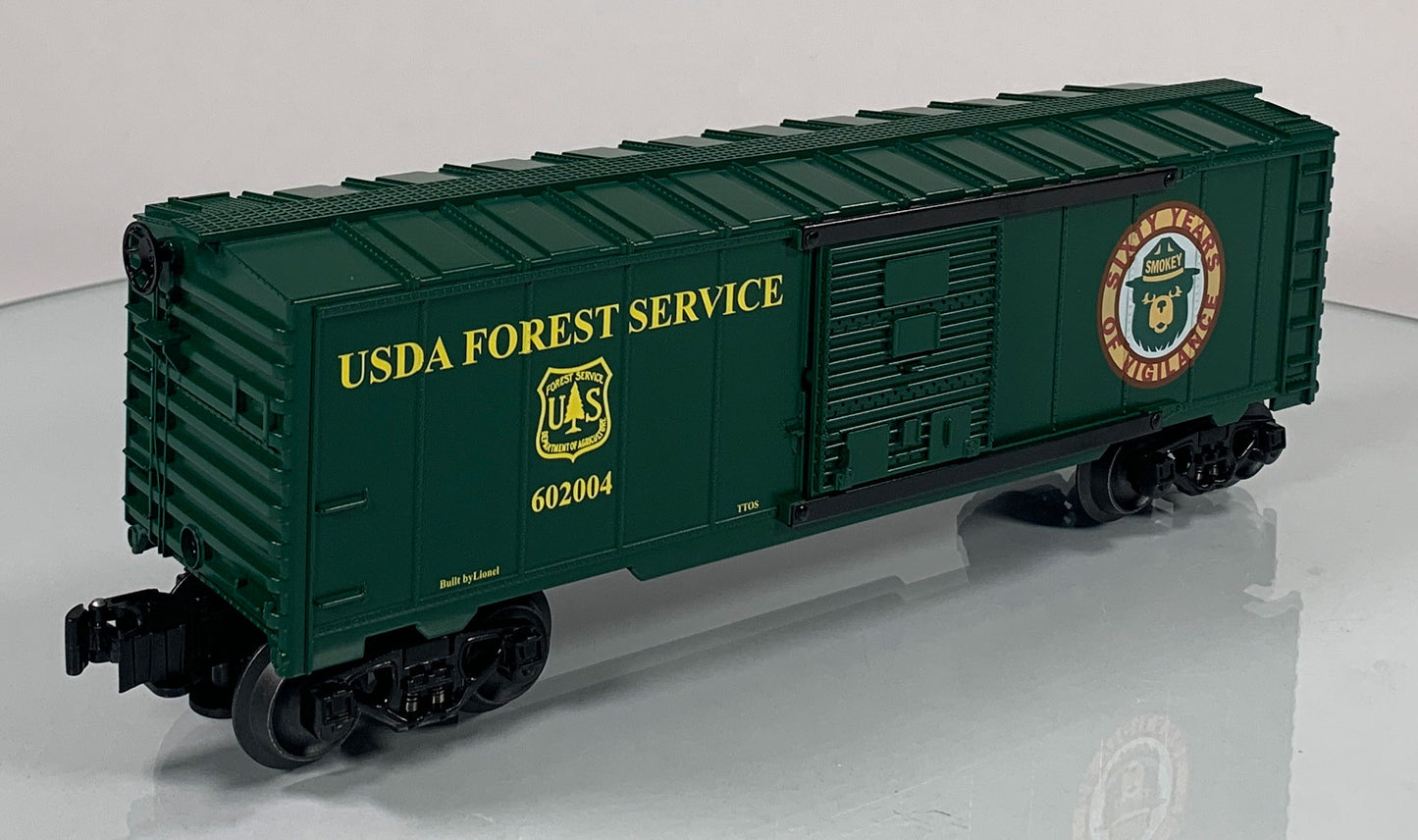 LIONEL • O GAUGE • 2004 Smokey the Bear and USDA Forest Service Boxcar 6-52335 • NEW OLD STOCK